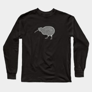 Kiwi Bird - detailed hand drawn bird design Long Sleeve T-Shirt